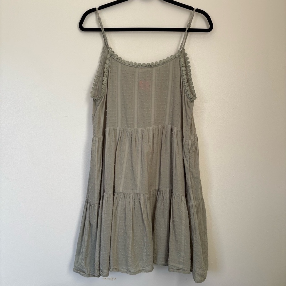 Altar'd State Green Tiered Dress Size Large - Picture 9 of 11